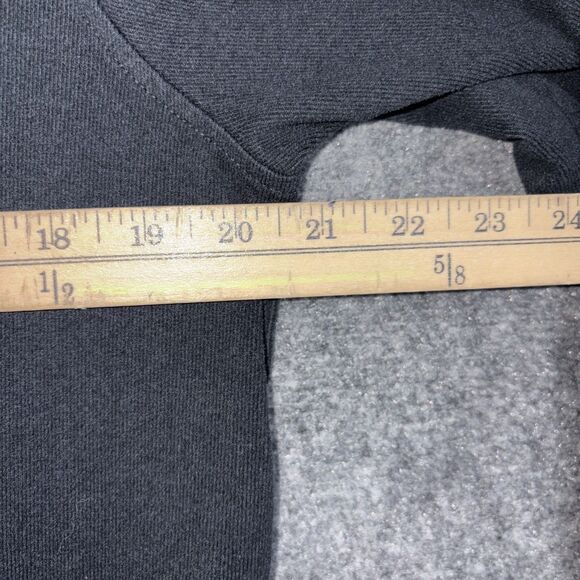 Abercrombie Fitch Sweater 17 / 18 Black Jersey Casual Preppy - Picture 6 of 10